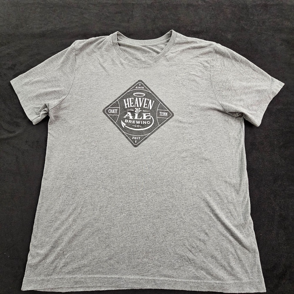 Heaven & Ale Brewing Chattanooga TN Gray Short Sleeve T-Shirt Men's L